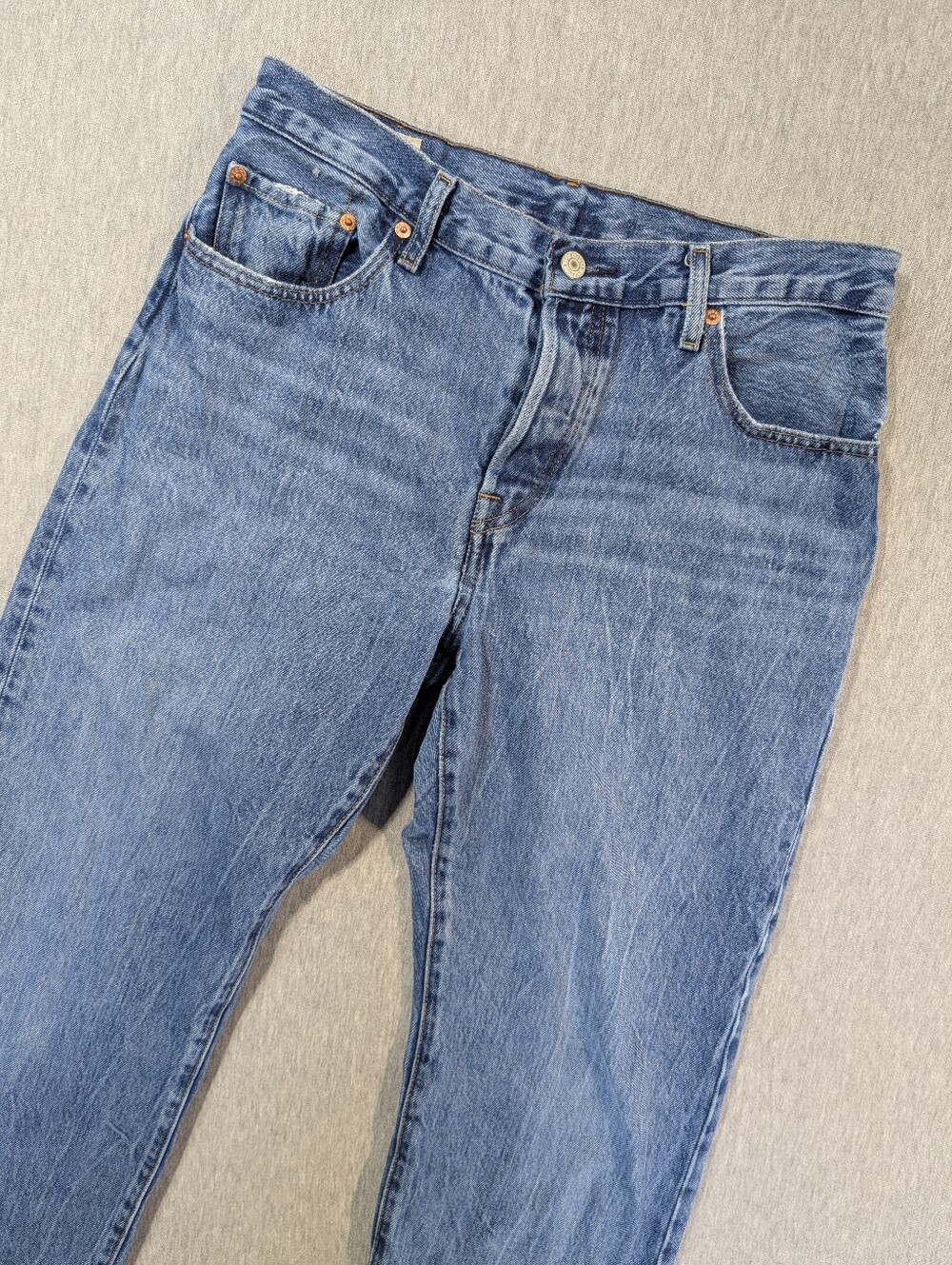Levi's Premium 501 90's Jeans Women's 28 X 30 Blue Straight Leg Buttonfly
